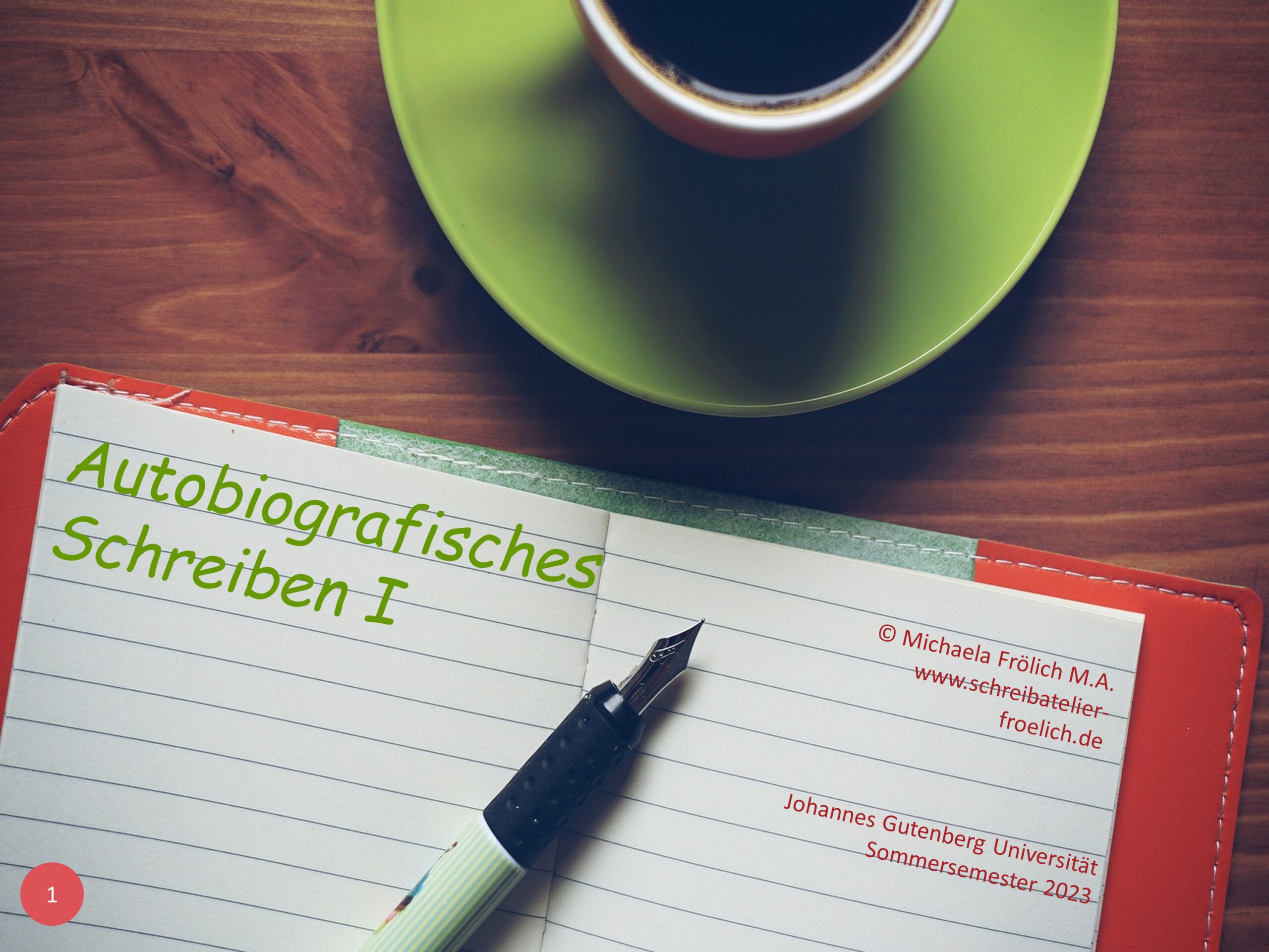 Intensiv-Kurs: Autobiografisches Schreiben I (online) - Start der 4 Semester