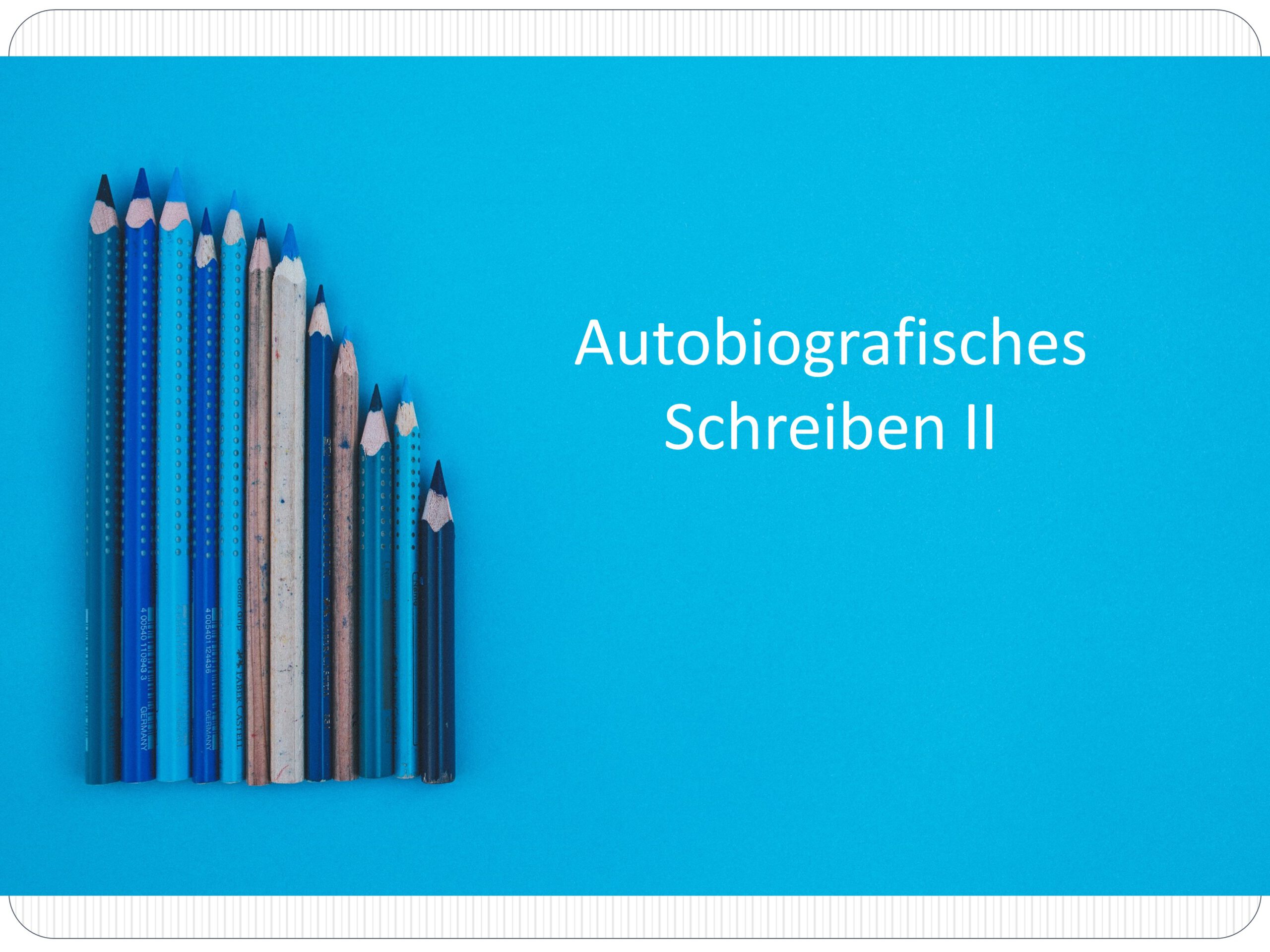 Intensiv-Kurs: Autobiografisches Schreiben III (online)